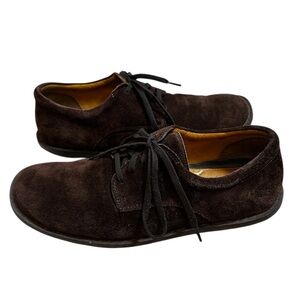 Tommy Bahama Suede Derby Shoes Men’s 10 Leather Espresso Brown Lace Up Comfort
